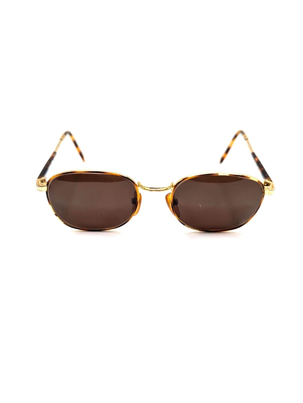 Bossini BS-76PT Oval Brown Lens Gold Tortoise Frame Men’s Sunglasses